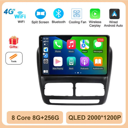 Android 14 Car Radio GPS Navigation For FIAT Doblo Opel Combo Tour 2010 2011 2012 - 2015 2018 Stereo Video Player Carplay Auto