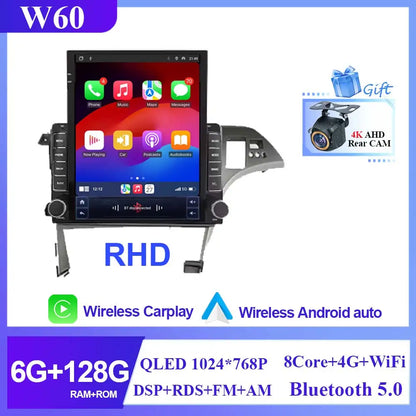 Car For Toyota Prius 3 XW30 2009 - 2015 RHD Android Auto Radio Stereo Head Unit Multimedia Player Navigation Carplay No 2din DVD