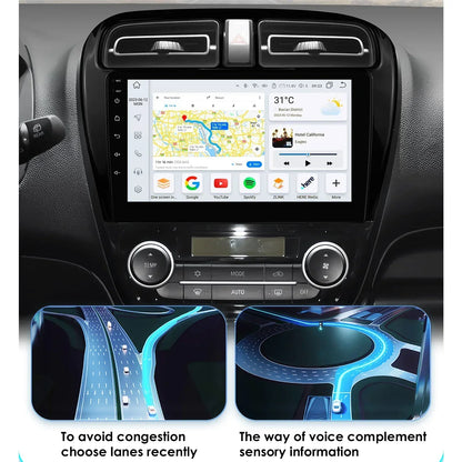 Hizpo Carplay 4G 360 Camera Android Car Radio for Mitsubishi Mirage 2012-2023 Space Star Dodge Attitude Video GPS 2din Autoradio