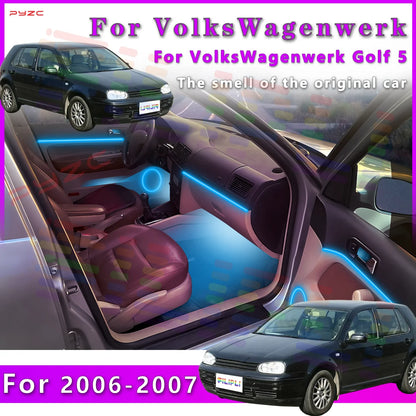 For Volkswagen Golf 5 Auto LED 64Color Interior Light Strip for Creating Ambient Atmosphere - Elevate Driving Environmen