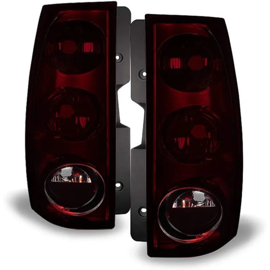 ACANII - For 2007-2014 GMC Yukon XL 1500 2500 [Red Smoked] Tail Lights Brake Lamps Left+Right