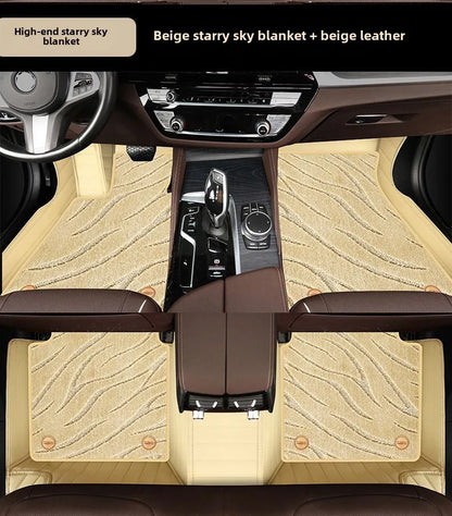 Customized car specific foot mats, double layered carpets for all models, new starry sky carpet accessories