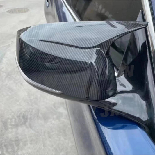 Carbon Fiber Material Car Accessorise Rearview Mirror Covers Caps For Infiniti Q50 2014-2020 Replacement Style