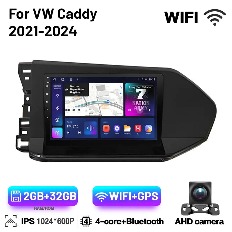 Android 13 Car Radio For VW caddy 2021-2024 Head Unit Carplay Radio Navigation Multimedia Screen Auto carplay Cam Dash 7862CPU