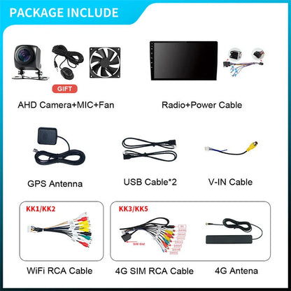 EKIY KK5 2 Din Android 7 9 10 in Car Multimedia Video Player Universal Stereo Radio GPS For Volkswagen Nissan Hyundai Kia Toyota