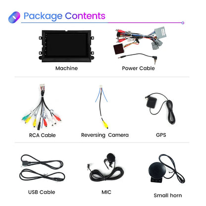 MEKEDE Android 13 2 Din GPS Multimedia Player For Ford 500 F150 Explorer Edge Escape Sport Lincoln Expedition Mustang Car Radio