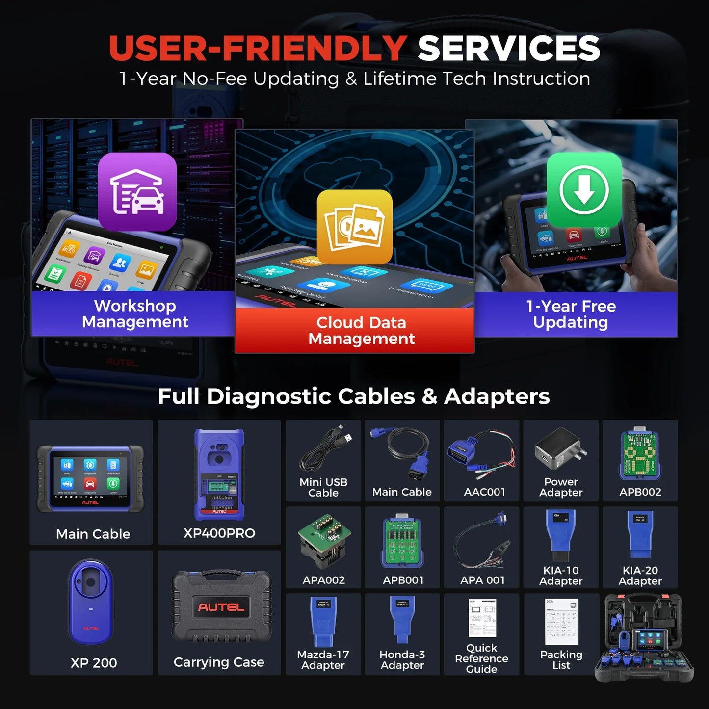 Autel MaxiIM IM508S XP400 PRO Car Key Programming Tool OBD2 Scanner All-in-One IMMO Key Programmer Active Test PK IM508