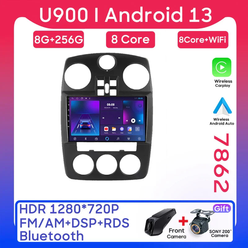 Android Radio For Chrysler PT Cruiser 2007-2009 Stereo Head Unit GPS Navigation Multimedia Player Mirror Link Carplay 8 Core 5G