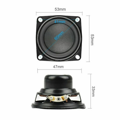 2Pcs 2 Inch Portable Full Range Speaker For JBL Charge 3 53MM 4 Ohm 10W Loudspeaker DIY Bluetooth Speaker Home Amplifiers