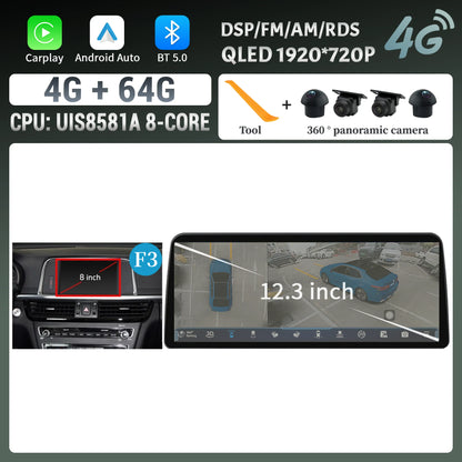 12.3inch Android 14 For KIA K5 Optima 2015 2016 2017 2018 2019 Car Radio Multimedia Navigation GPS Carplay Stereo Touch Screen
