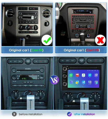 2Din AI Carplay Android Car Radio For Ford F150 F250 F350 Escape Explorer Edge E150 Mustang GPS Multimedia Player Octa Core 7862
