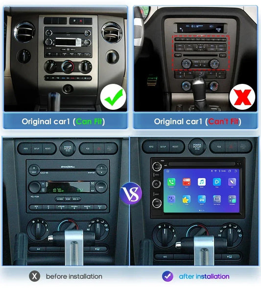 2Din AI Carplay Android Car Radio For Ford F150 F250 F350 Escape Explorer Edge E150 Mustang GPS Multimedia Player Octa Core 7862