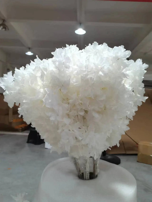 100pcs 90cm White Branch Snow Cherry Blossom Artificial Flower Home Living Room Decoration Wedding Outdoor Party Shooting Props