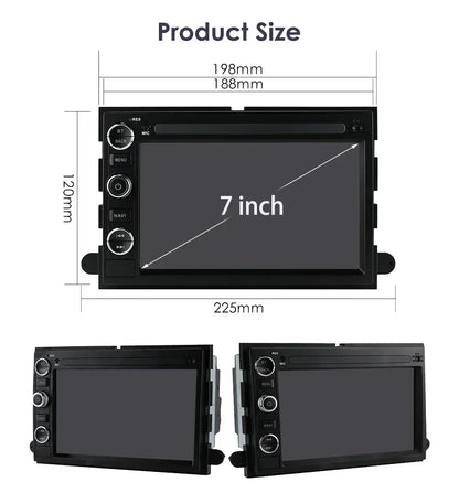 2Din AI Carplay Android Car Radio For Ford F150 F250 F350 Escape Explorer Edge E150 Mustang GPS Multimedia Player Octa Core 7862