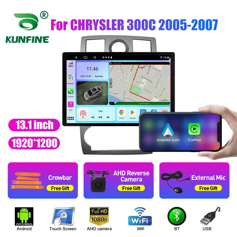 13.1 Inch Car Radio For CHRYSLER 300C 2005-2007 Car DVD GPS Navigation Stereo Carplay 2Din Central Multimedia Android Auto