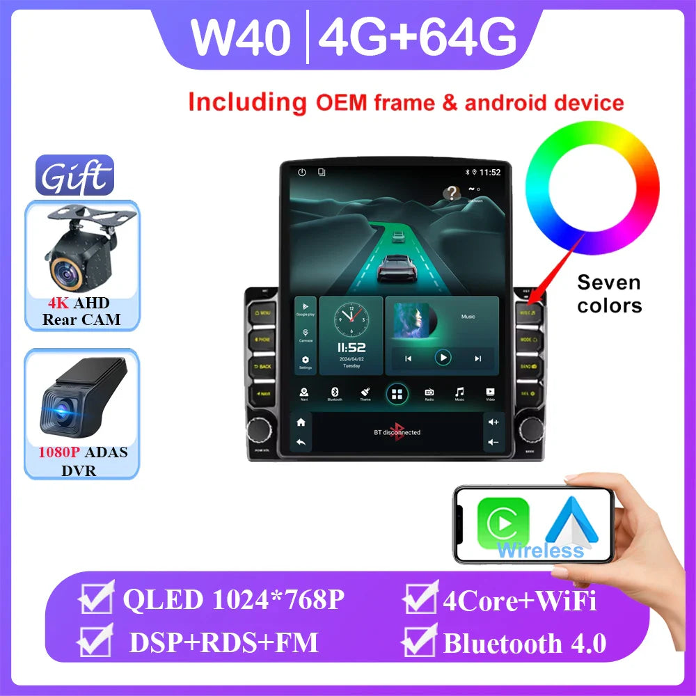 Car Android 14 For Renault Master Nissan NV400 Opel Movano 2010 - 2021 Navigation Touch Screen Multimedia Player Head Unit GPS