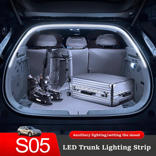 For Changan Deepal S05 Trunk LED Strip Lights - Car Ambient Lighting Accessories for Interior Decoration