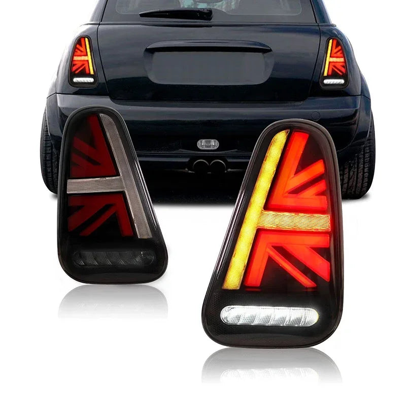 Tail Lamps Lights for BMW Mini Coopers R50 R52 R53 2001-2007 Rear LED DRL Moving Turn Signal Brake