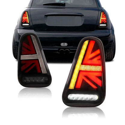 Tail Lamps Lights for BMW Mini Coopers R50 R52 R53 2001-2007 Rear LED DRL Moving Turn Signal Brake
