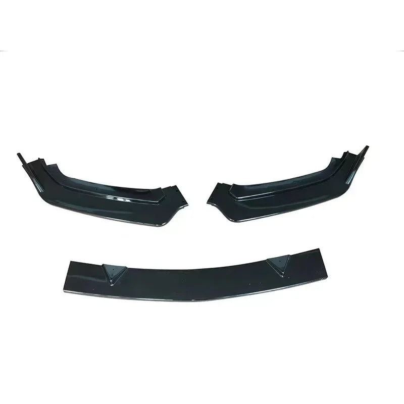 3Pcs/set Glossy Black Car Front Bumper Lip Diffuser Spoiler for Infiniti Q60 2017-2022