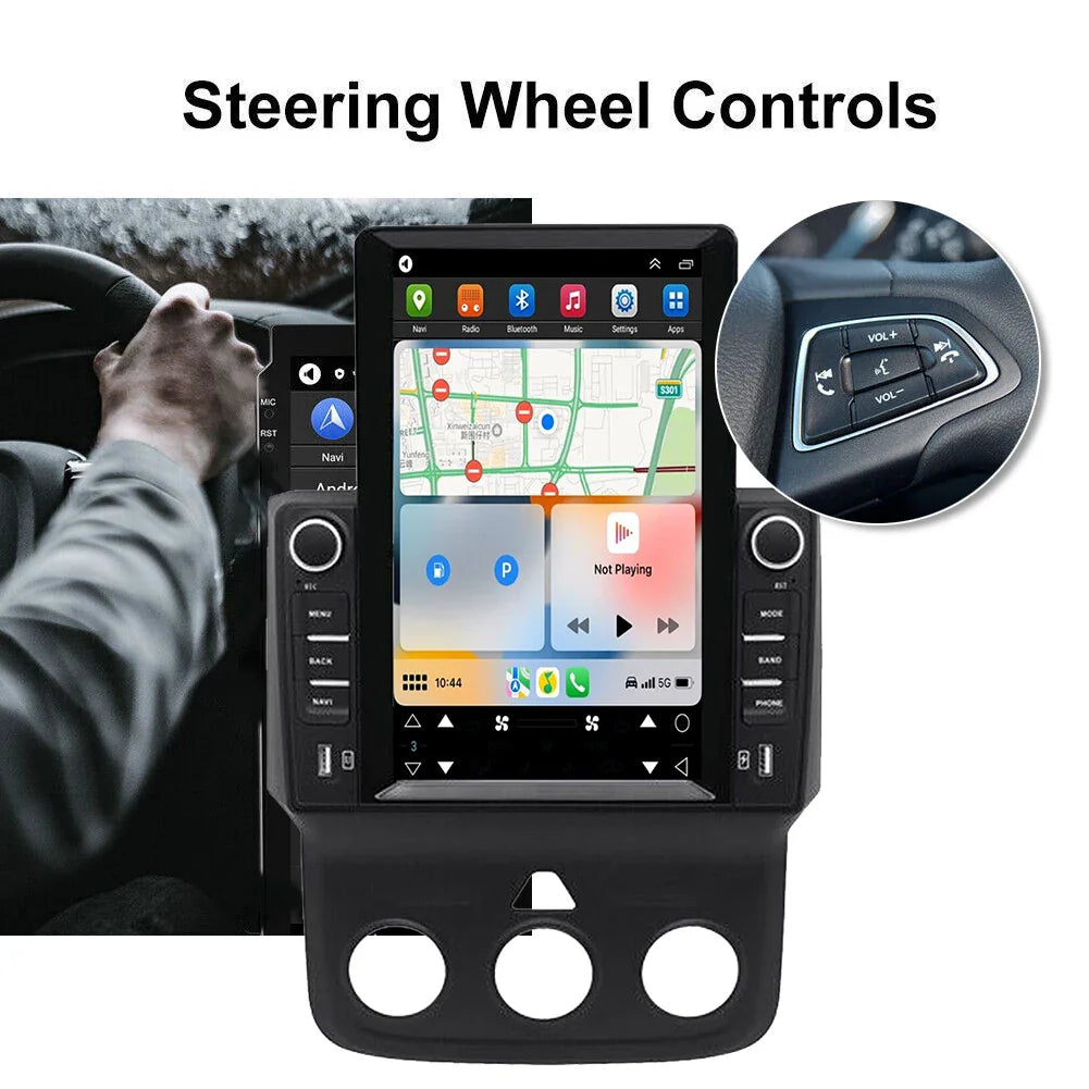 Android 14 Carplay For Dodge Ram 1500 2500 3500 2013-2018 Car Stereo Car Radio GPS Navigation Audio Multimedia DVD Player