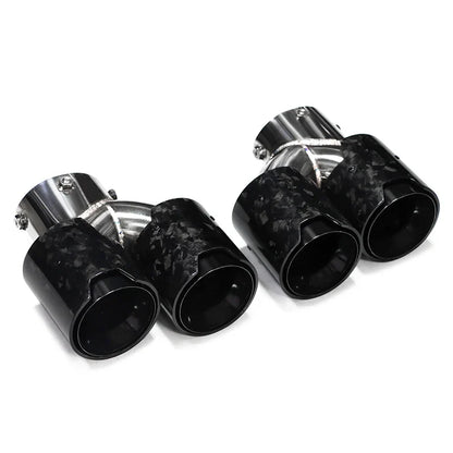 For BMW G20 G21 M340i G42 440i G22 M240i Dual Four Out M Exhaust Carbon Fiber Muffler Tip Exhaust System Nozzle Tailpipe 2020+