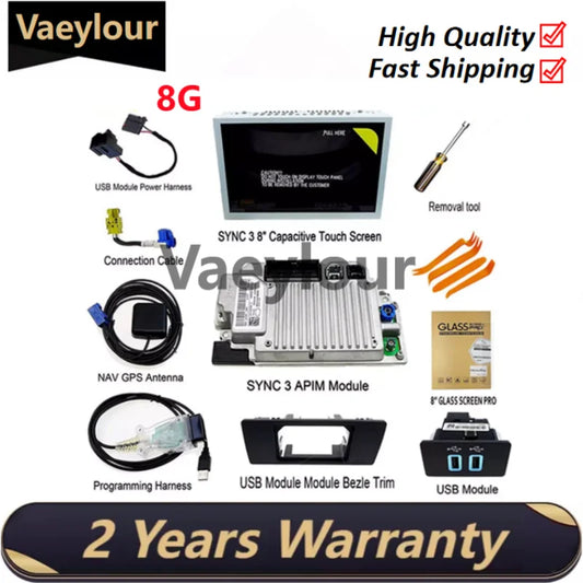 HC3T-14F014-BD Factory SYNC2 To SYNC3 Upgrade Kit APIM Module Antenna Carplay GPS Navigation Fit for Ford Lincoln Sync 3 New