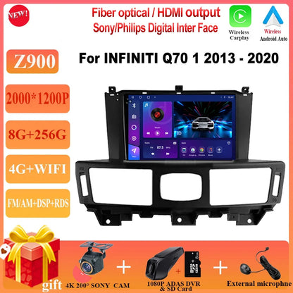 Car Radio Player For Infiniti Q70 1 2013-2020 Android 13 Car Radio Multimedia Video Player Navigation  auto radio car DVD WIFI