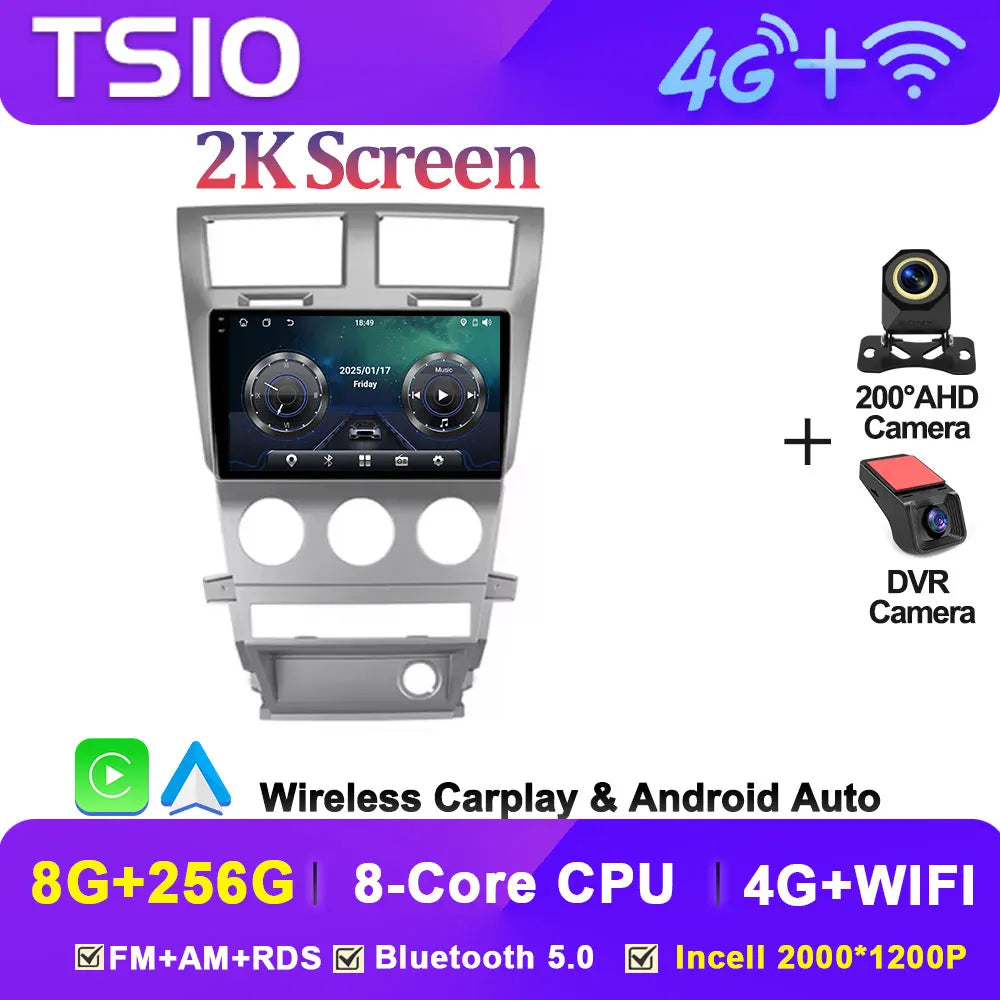Car Multimedia Radio Player For Dodge Avenger JS 2007 - 2010 For Dodge Nitro 2006 - 2011 Android 14 2din Autoradio BT 5G Wifi