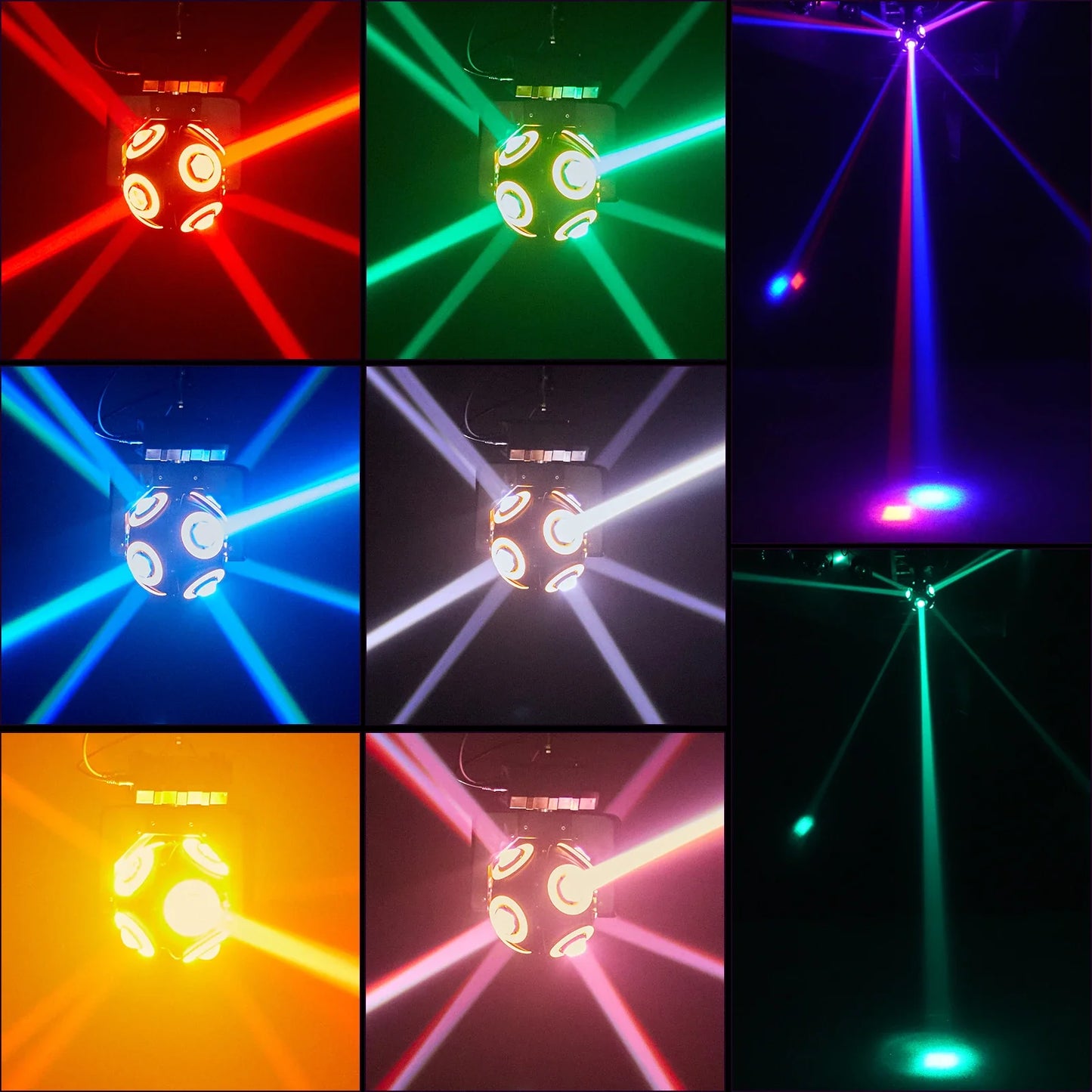 Fieryzeal 150W LED Beam Light DMX512 Laser Light Moving Head Lights RGBW DJ Stage Rotation Laser Dj Disco Ball Stage Lights power tools