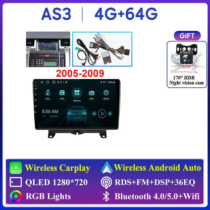 Car Radio Carplay For Land Rover Range Sport 2005 2006 2007 2008 2009  Multimedia Player GPS Navigation Android Auto 5G Wifi
