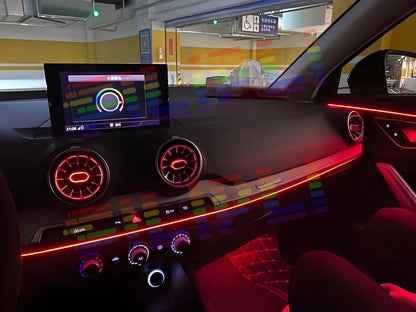 For Audi A1 A3 A4 A5 A6 A7 A8 - Symphony LED Interior Ambient Light Kit, Create a Magical and Enchanting Atmosphere in Your Car