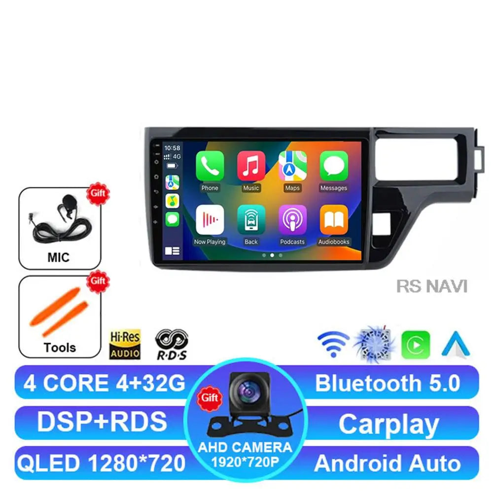 Android 14 Car Radio For Honda Stepwgn 5 2015 - 2021 4G LTE DSP Navigation BT Viedo Player DVD Wireless Carplay Auto 2 DIN GPS