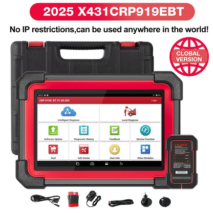 2025 NEW LAUNCH X431 CRP919E BT OBD2 Scanner Bidirectional Scan Tool added CAN FD/DoIP OE-Level All System Diagnostic,with BT ad