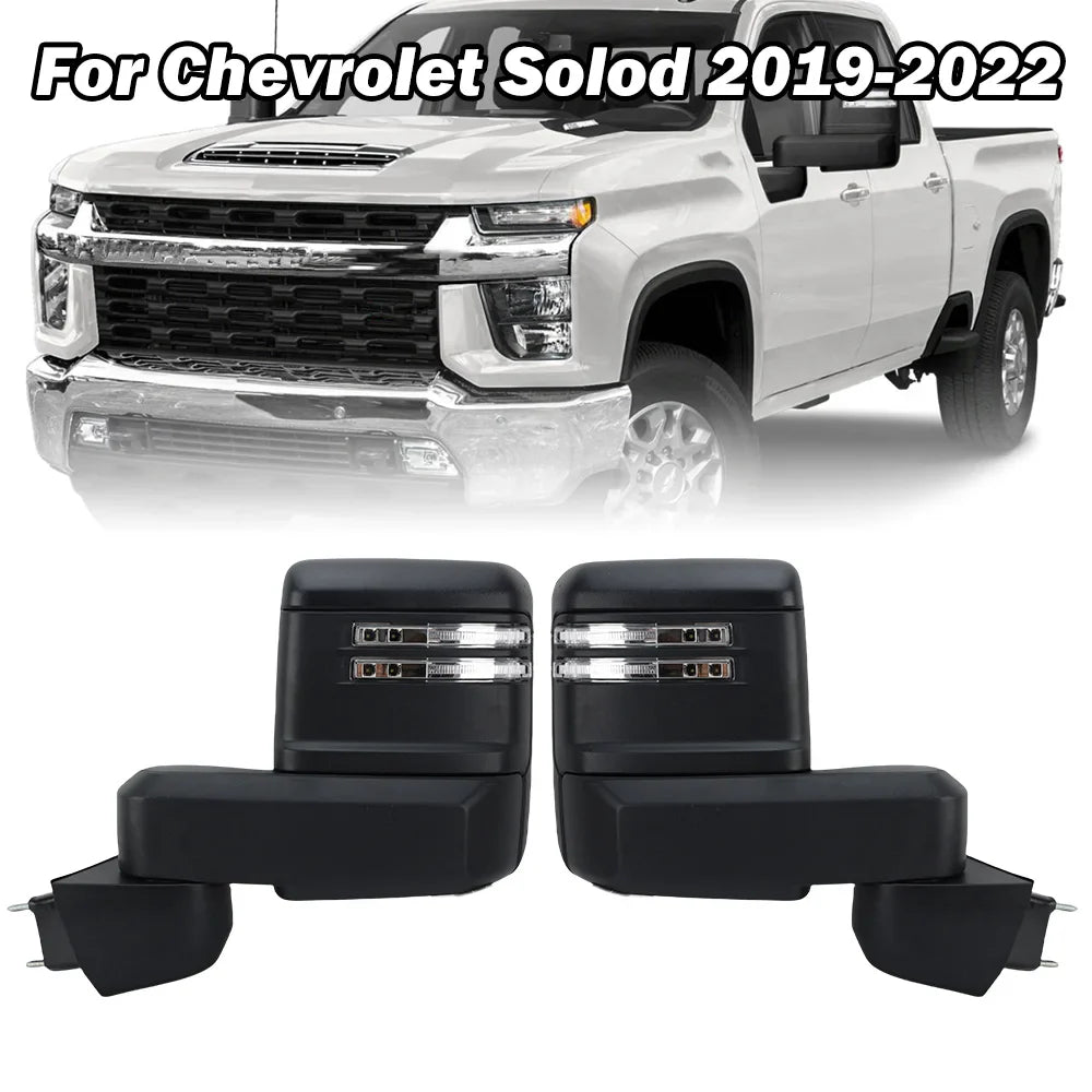 15 Wires Side Door Mirror Assembly For Chevrolet Silverado 1500/GMC Sierra 1500 2019-2022 Double Mirror Wing Mirror Accessories