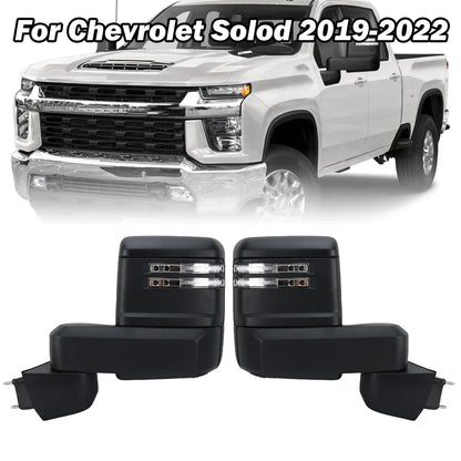 15 Wires Side Door Mirror Assembly For Chevrolet Silverado 1500/GMC Sierra 1500 2019-2022 Double Mirror Wing Mirror Accessories