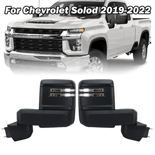 15 Wires Side Door Mirror Assembly For Chevrolet Silverado 1500/GMC Sierra 1500 2019-2022 Double Mirror Wing Mirror Accessories