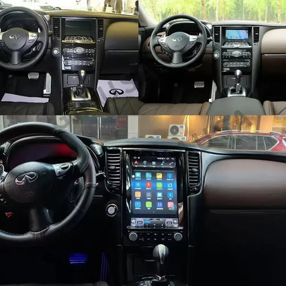 For Infiniti QX70 FX25 FX35 FX37 FX50 2009-2015 Carplay Screen Autoradio Radio Bluetooth Android 13 Multimedia Monitor Stereo