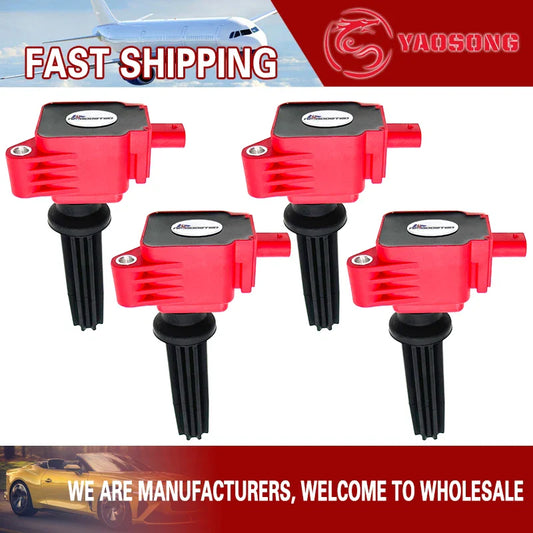 4PCS YSAUTO HIGH ENERGY IGNITION COIL UF670 32255012 JDE30294 FOR LINCOLN MKC MKZ MKT MKX CONTINENTAL 2.0T 2.3T L4