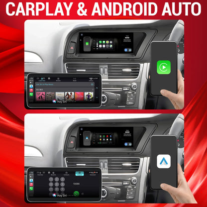 8.8 inch Right Hand Drive Android 14 For Audi A6 C6 2005-2011 Car Radio Wireless BT Carplay Qualcomm Snapdragon 680 Touch Screen