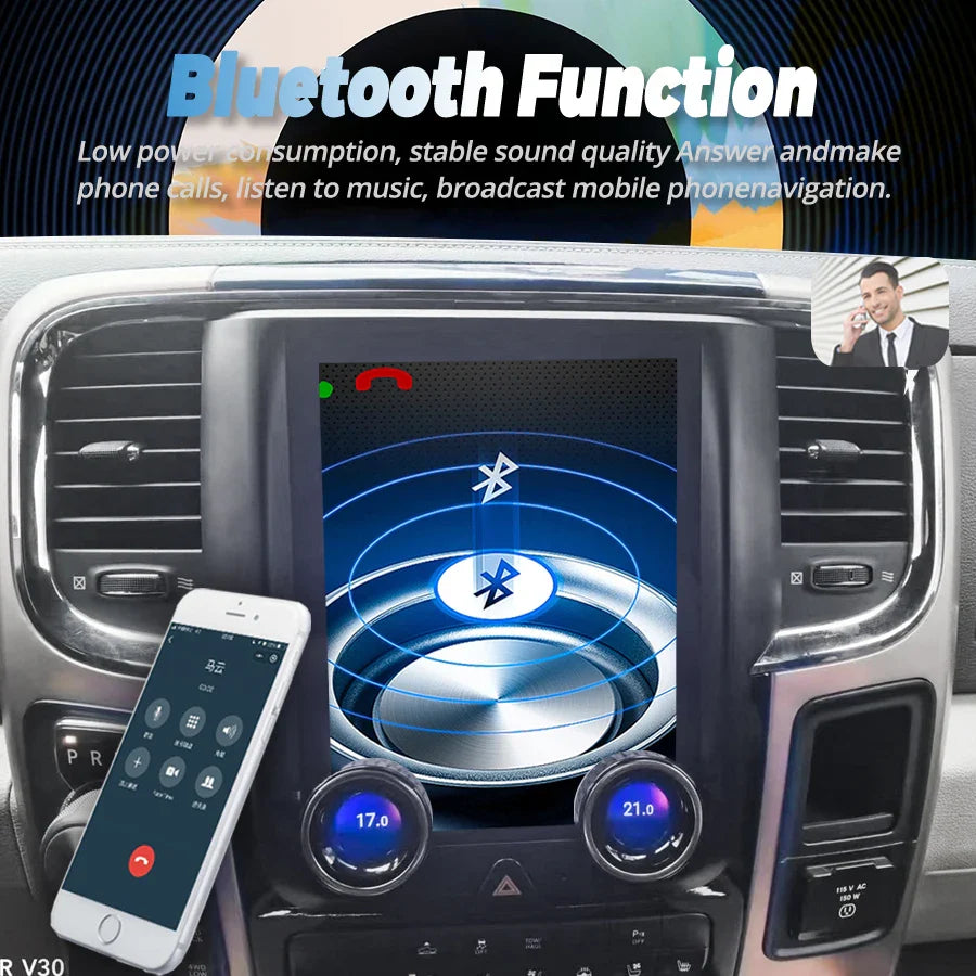 9.7" Android Screen For Dodge Ram 1500 2500 2017-2020 Stereo Car Multimedia Video Player Auto Radio GPS Navigation Carplay Audio