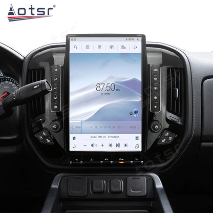 For Chevrolet Silverado 2013-2019 GMC SIERRA 2014-2020 audio 2 din android receiver tesla style auto multimedia DVD play GPS