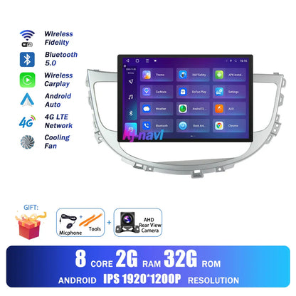 13.1Inch Android Auto Car Radio For Hyundai Rohens Genesis 2008 - 2013 Multimedia Player GPS Navigation BT Carplay 4G Wifi