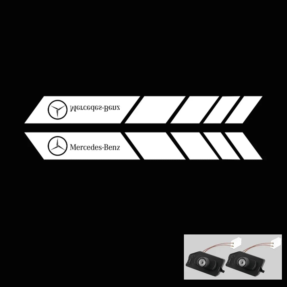 Car Dynamic Rearview Mirror Carpet Light Angel Wings Welcome Light Led For Mercedes benz W177 W247 W205 W222 GLA GLB GLC GLS EQC