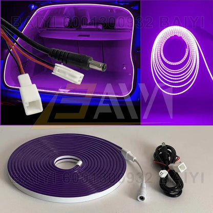 Customizable 5M LED Car Trunk Light Interior Atmosphere Neon Lamp For Toyota RAV4 VENZA BZ4X Corolla Cross Other Car Accessories