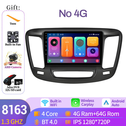 For Chrysler 200 200C 200S 2015-2019 Android 14 Car Radio Stereo Multimedia Navigation Carplay WIFI 4G 5G BT 2K QLED Screen