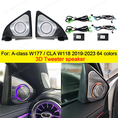 Ambient Light For Mercedes-Benz W177 W118 64 Colors LED Illuminated Atmosphere Star Panel Ambient Light Advanced Air Outlet