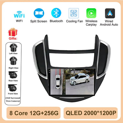 Android OS Car Radio Multimedia Stereo Player WiFi GPS Navigation Video For Chevrolet TRAX 2014 - 2016 Wireless Carplay 4G