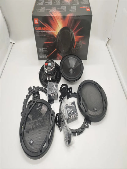 Free Shipping 1Set JBL-CLUB 6500C & JBL-GTO 609c 2-Way 6.5 Inch 180W Car Audio Door Bass Component Tweeters Speakers Kit Harman