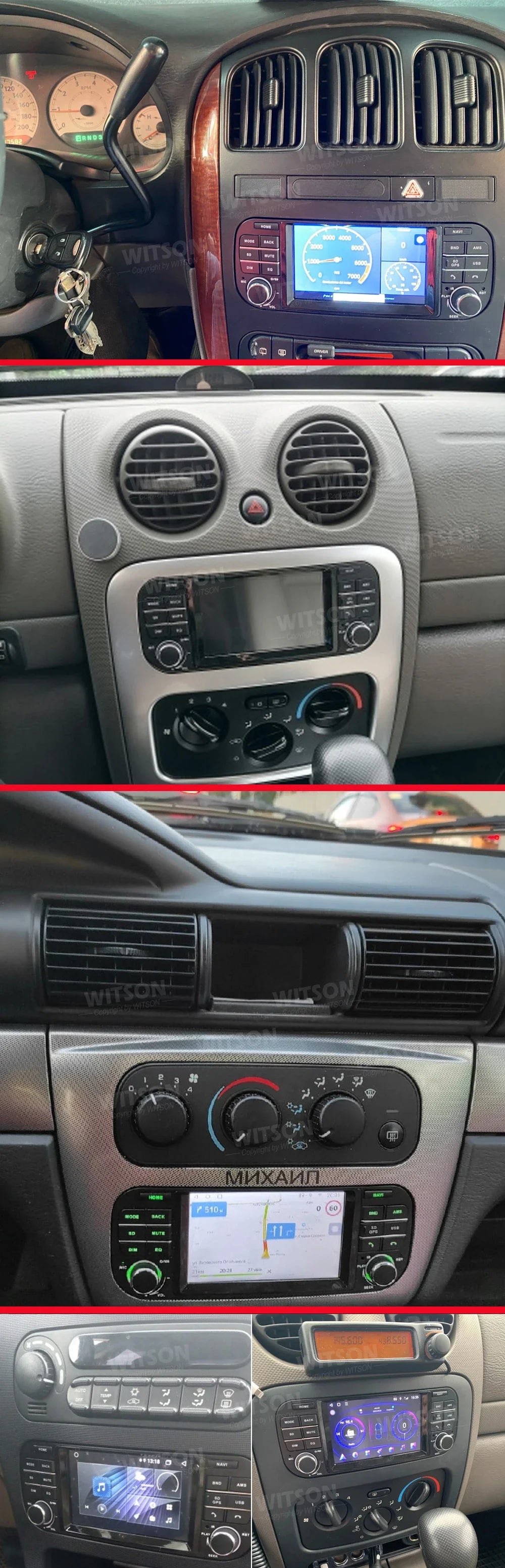 Car Radio Player OEM CarPlay Android Multimidia For 300M Stratus Sedan PT Cruiser Durango Grand Cherokee 1999-2004 Stereo GPS